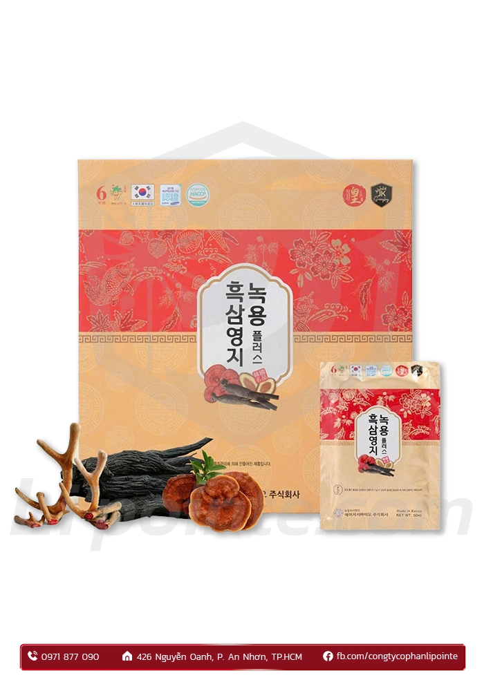 HẮC SÂM NHUNG HƯƠU LINH CHI 